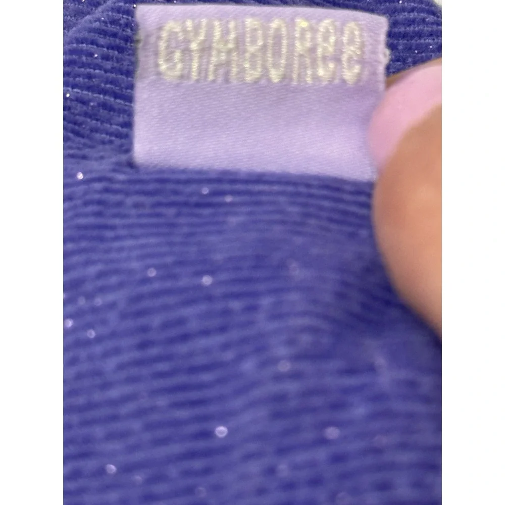 VTG Gymboree Purple Sparkle Glitter Bucket Hat Corduroy Flowers 2001 6-18 Months